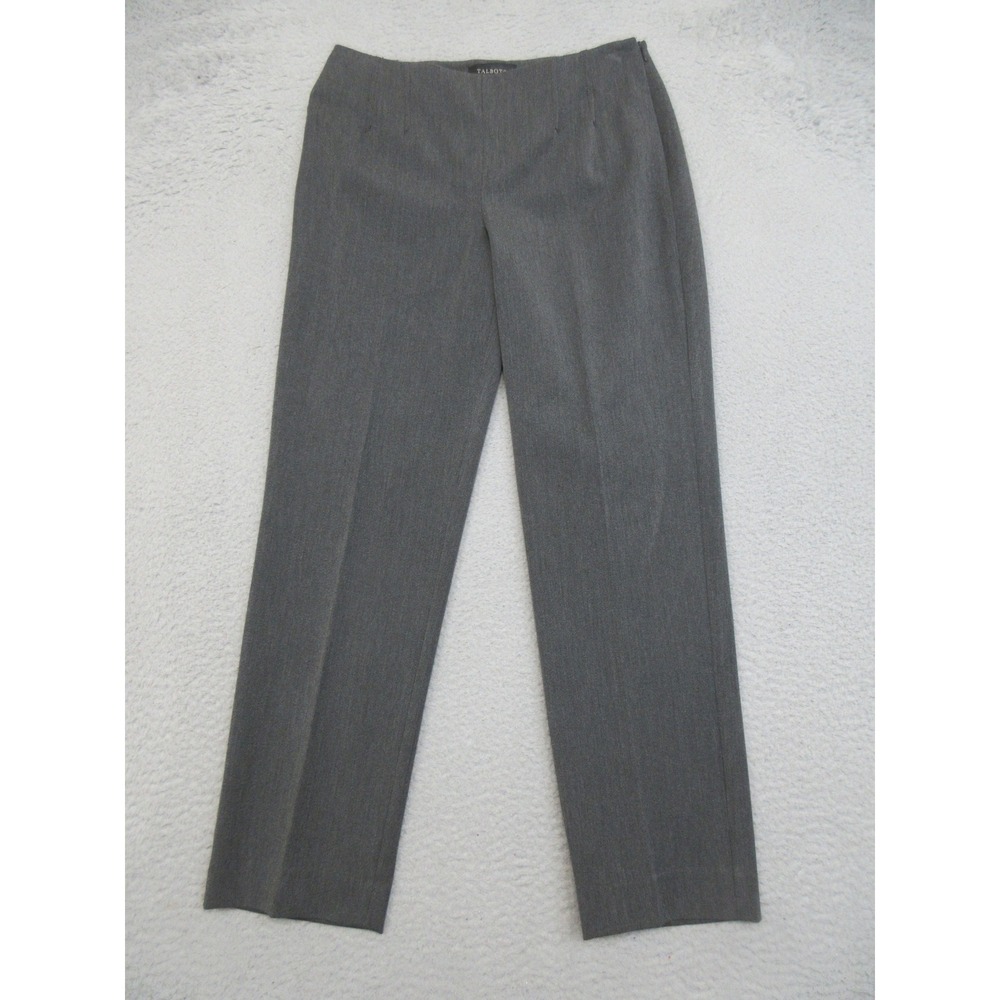 Talbots Dress Pants Women 6 Gray Officecore Tailored Quiet Luxury Workwear
